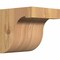 Ekena Millwork Del Monte Smooth Corbel, Western Red Cedar, 5 1/2"W x 6"D x 6"H COR06X06X06DEL00SWR - alternate 1